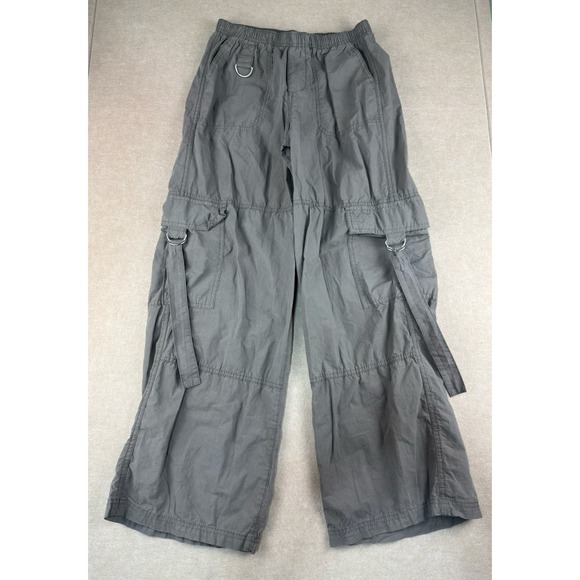 Wild Fable Cargo Pants Women's Size S‎ Gray Utility Pockets High Rise Cotton - Picture 1 of 9